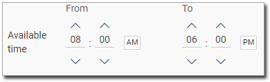 Example Practitioner Start Time and End Time