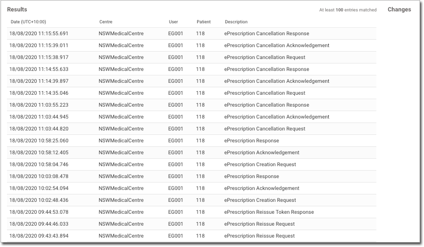 Example results