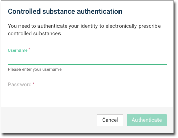 Controlled substance authentication