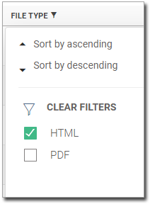 File Type Filter