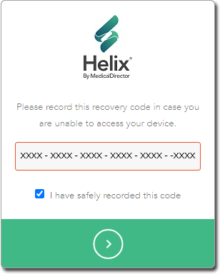 Recovery code