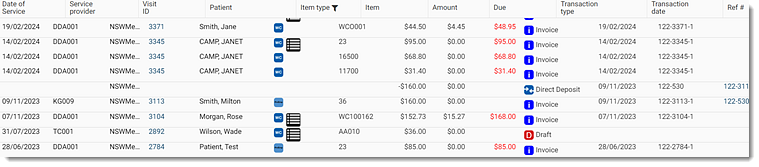 List -Delete Draft Invoice