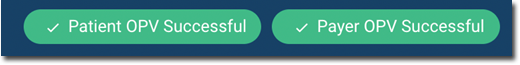Web service - Patient OPV successful