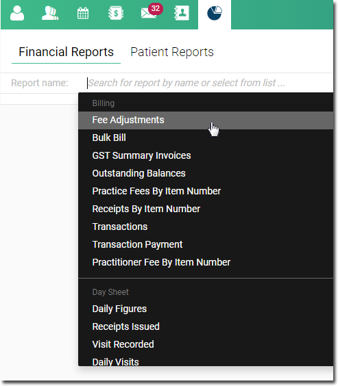 Reports List Example